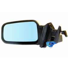 Зеркало боковое левое ВАЗ 2114 механическое, обогрев, голубое.