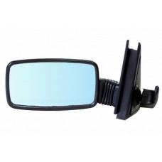 Зеркало боковое левое ВАЗ 2104-07 механическое, голубое.