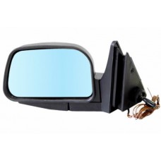 Зеркало боковое левое ВАЗ 2104-07 Т-7 ГО трос, обогрев, голубое.