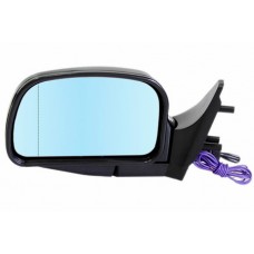 Зеркало боковое левое ВАЗ 2108-15 ЛТА-9 ГО трос, обогрев, голубое, асф.